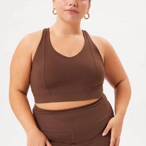 Girlfriend Collective Earth Maeve V Neck Bra 4XL